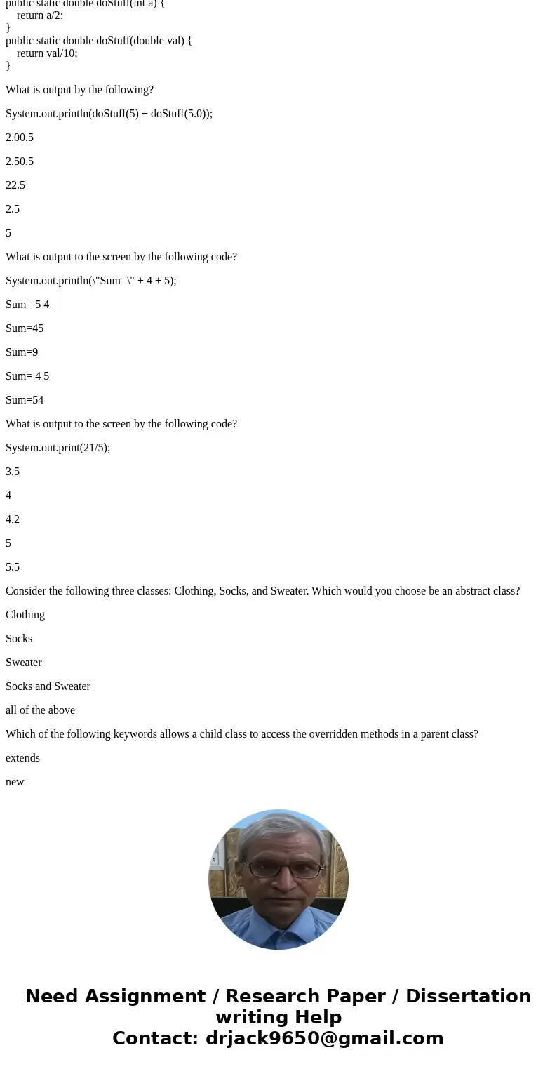 Given the following code, what is output by the method call, mystery(6 * 8)? public static void mystery (int x[]) { System.out.println(\