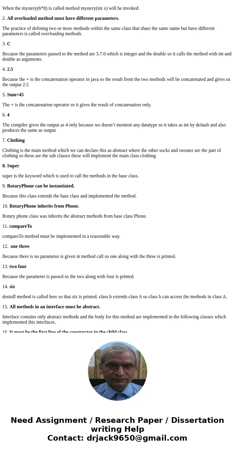 Given the following code, what is output by the method call, mystery(6 * 8)? public static void mystery (int x[]) { System.out.println(\