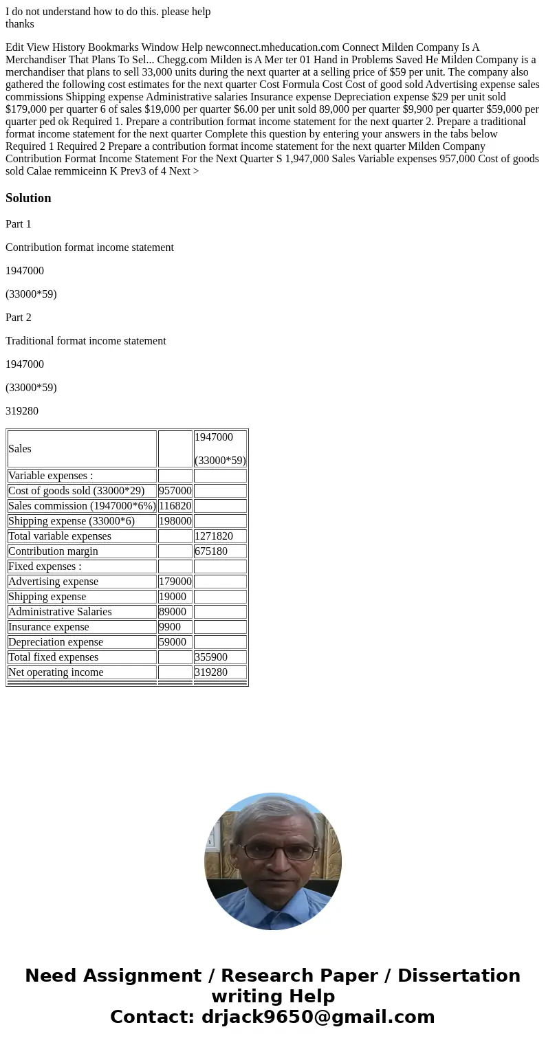  I do not understand how to do this. please help thanks Edit View History Bookmarks Window Help newconnect.mheducation.com Connect Milden Company Is A Merchandi