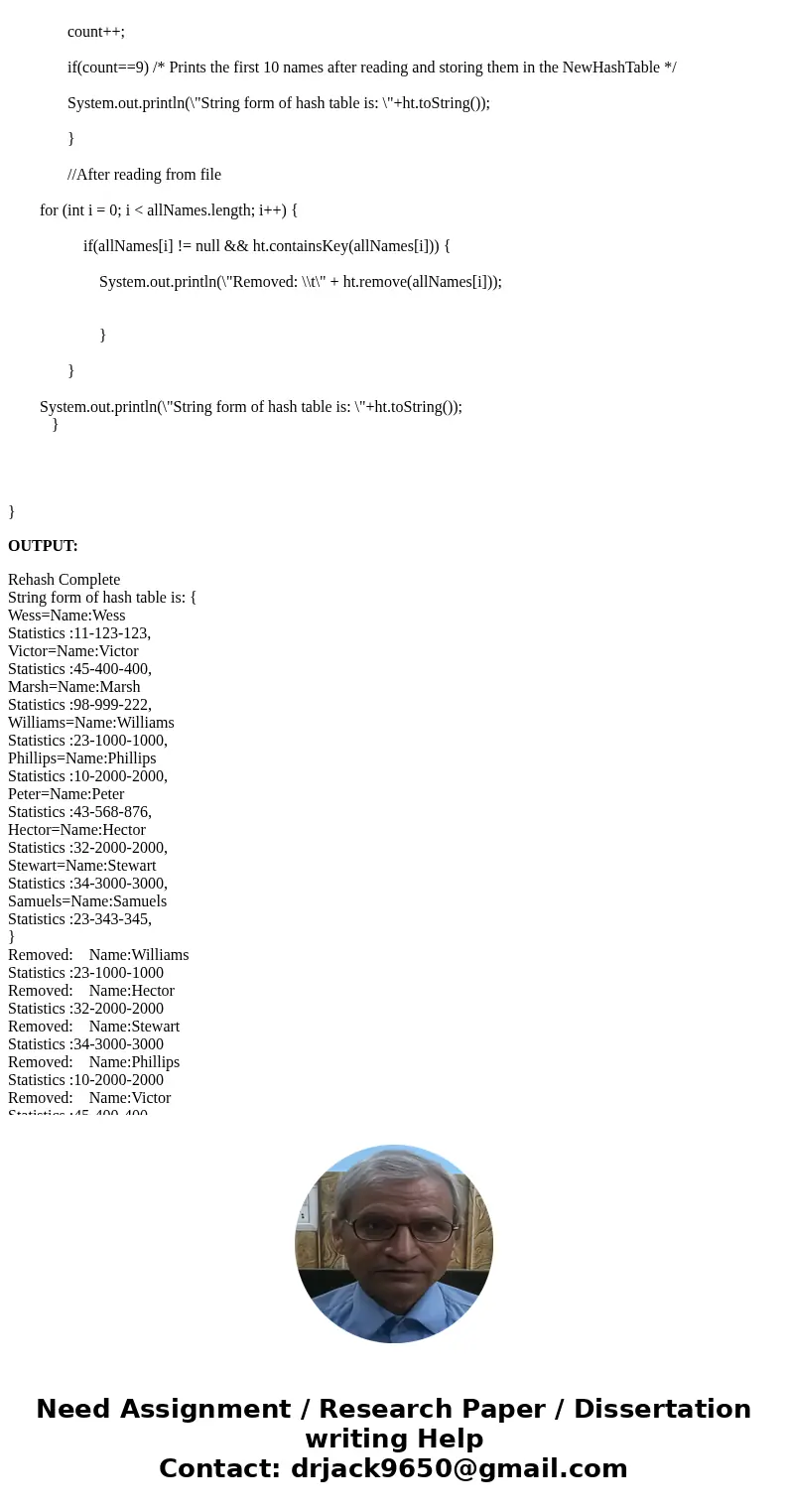 I have just copied my java code below. I am nearly finished I just cannot get it to work. This is the assignment. 1. Write a Java NewHashTable<K, E> class
