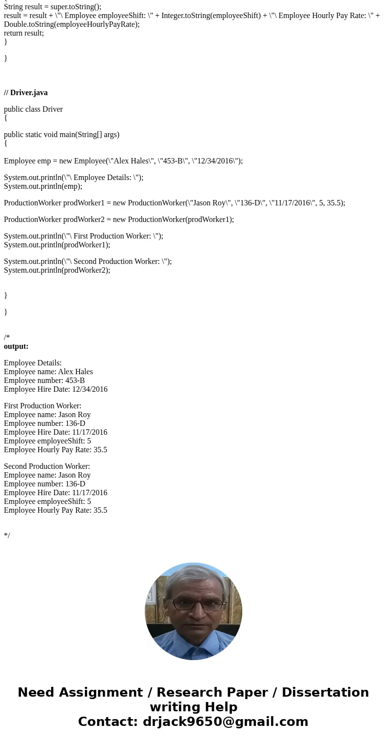 (Java ? 7 IDE Programming Language) Design a class named Employee. The class should keep the following information in fields: Employee name Employee number in t