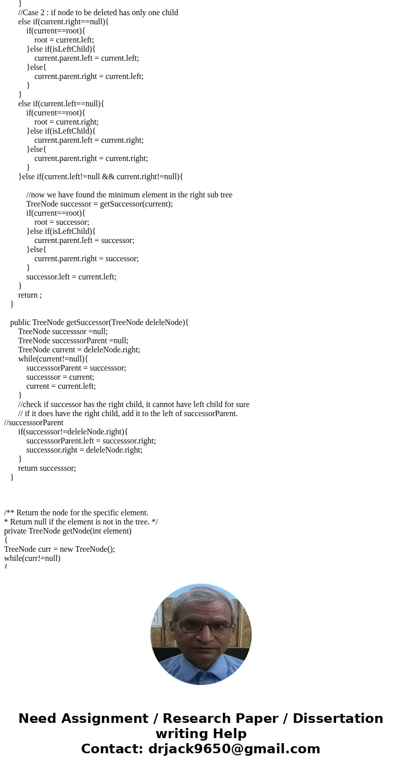 JAVA Assignment 9 (Parent reference for BST) Redefine TreeNode by adding a reference to a node’s parent, as shown below: BST.TreeNode #element #left : TreeNode  JAVA Assignment 9 (Parent reference for BST) Redefine TreeNode by adding a reference to a node’s parent, as shown below: BST.TreeNode #element #left : TreeNode