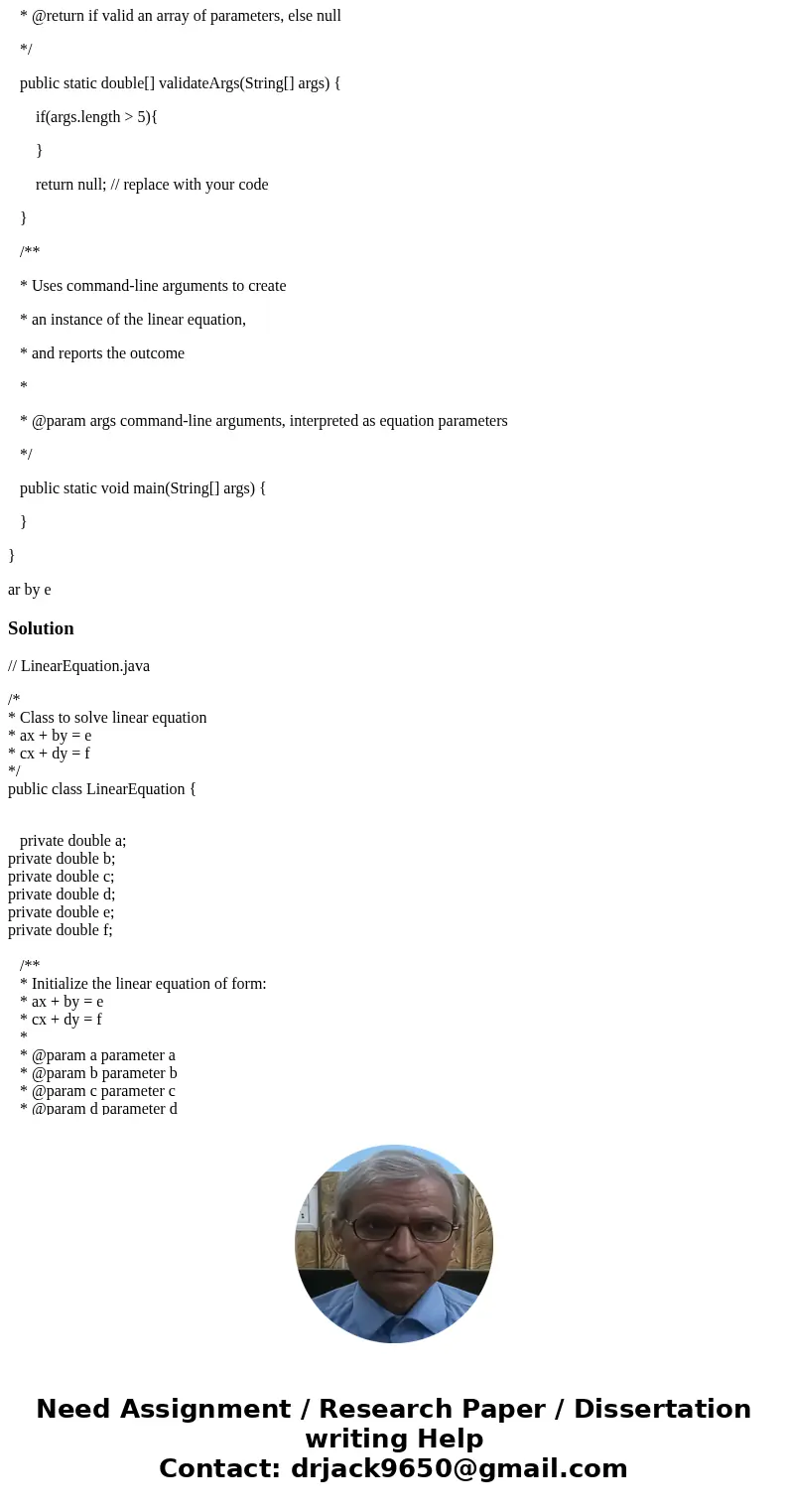 $ java edu.wit.cs.comp1050.PA3b Please supply 6 numbers (a-f). $ java edu.wit.cs.comp1050.PA3b 1.0 2.0 2.0 4.0 4.0 5.0 The equation has no solution. $ java edu. $ java edu.wit.cs.comp1050.PA3b Please supply 6 numbers (a-f). $ java edu.wit.cs.comp1050.PA3b 1.0 2.0 2.0 4.0 4.0 5.0 The equation has no solution. $ java edu.
