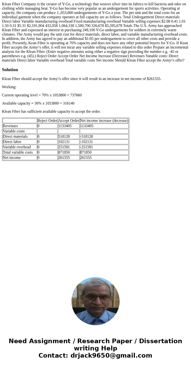 Klean Fiber Company is the creator of Y-Go, a technology that weaves silver into its fabrics to kill bacteria and odor on clothing while managing heat. Y-Go ha  Klean Fiber Company is the creator of Y-Go, a technology that weaves silver into its fabrics to kill bacteria and odor on clothing while managing heat. Y-Go ha