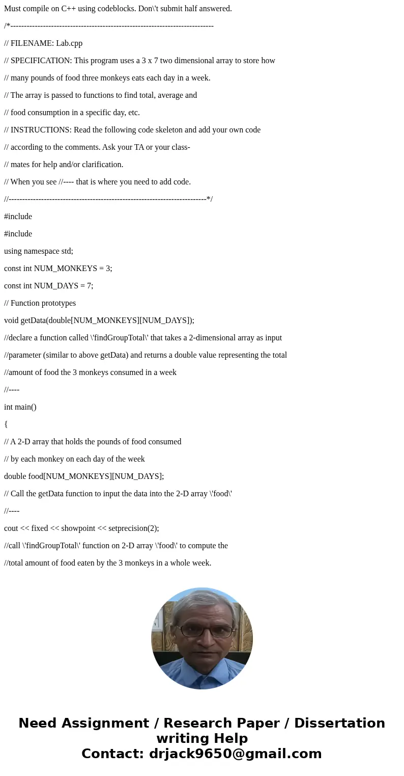 Must compile on C++ using codeblocks. Don\'t submit half answered. /*--------------------------------------------------------------------------- // FILENAME: La Must compile on C++ using codeblocks. Don\'t submit half answered. /*--------------------------------------------------------------------------- // FILENAME: La