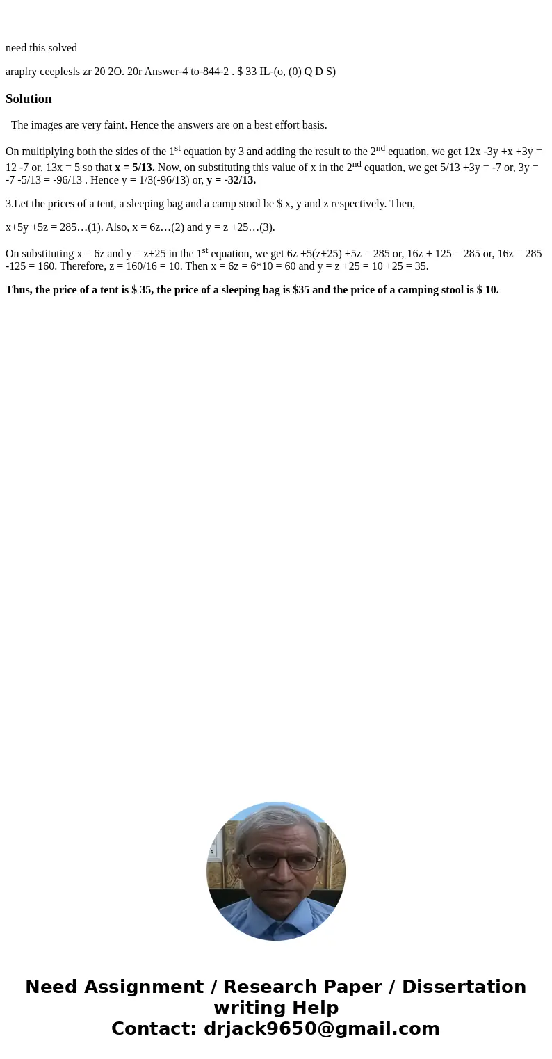 need this solved araplry ceeplesls zr 20 2O. 20r Answer-4 to-844-2 . $ 33 IL-(o, (0) Q D S) Solution The images are very faint. Hence the answers are on a best  need this solved araplry ceeplesls zr 20 2O. 20r Answer-4 to-844-2 . $ 33 IL-(o, (0) Q D S) Solution The images are very faint. Hence the answers are on a best