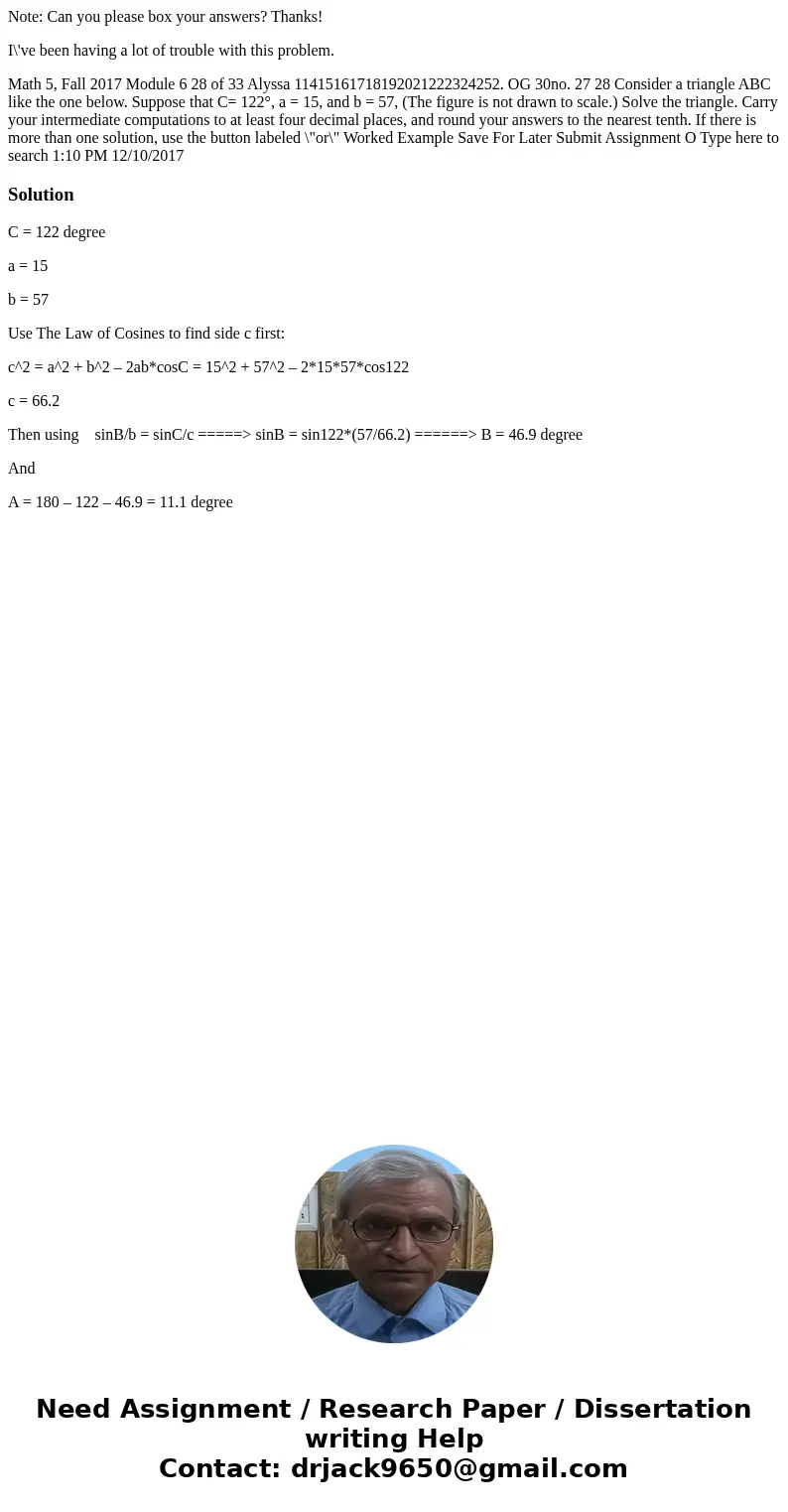 Note: Can you please box your answers? Thanks! I\'ve been having a lot of trouble with this problem. Math 5, Fall 2017 Module 6 28 of 33 Alyssa 1141516171819202 Note: Can you please box your answers? Thanks! I\'ve been having a lot of trouble with this problem. Math 5, Fall 2017 Module 6 28 of 33 Alyssa 1141516171819202
