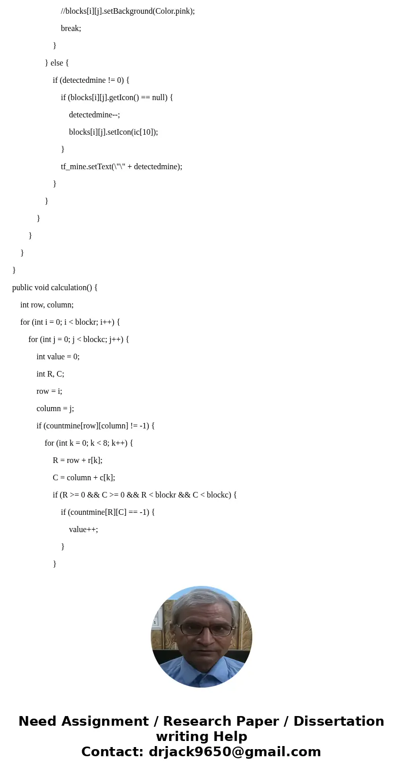 Objective: Create a graphical game of minesweeper IN JAVA. The board should consist of 10x10 buttons. Of the 100 spaces there should be at least 20 randomly pla
