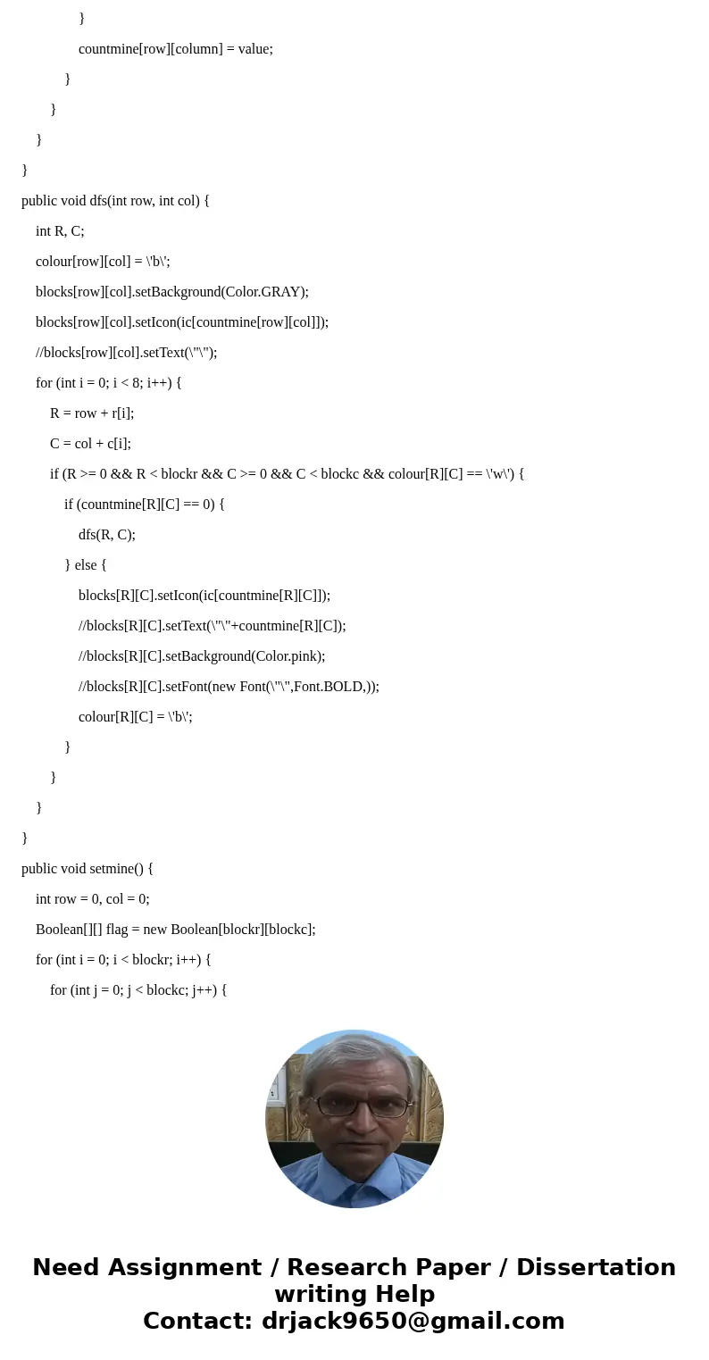 Objective: Create a graphical game of minesweeper IN JAVA. The board should consist of 10x10 buttons. Of the 100 spaces there should be at least 20 randomly pla