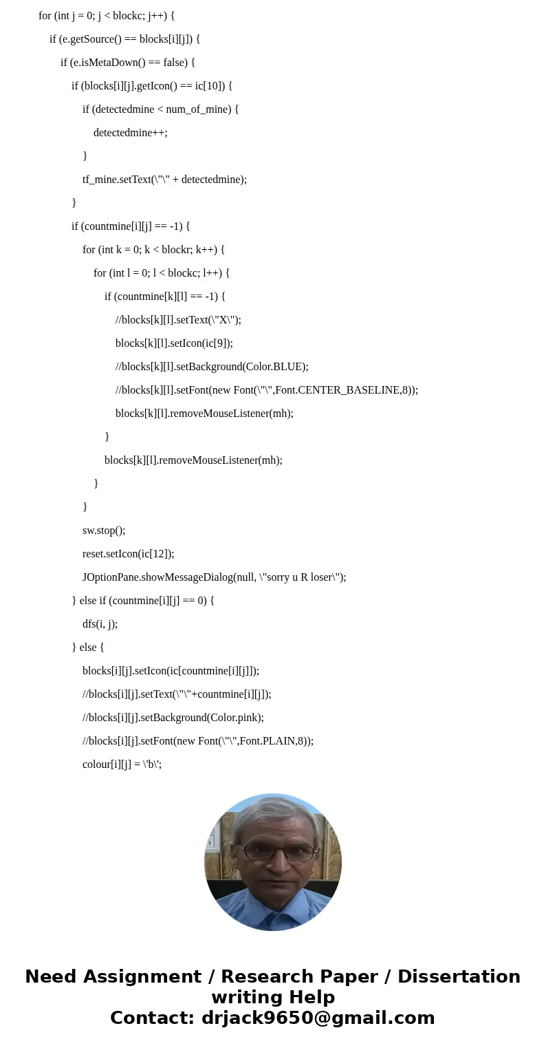 Objective: Create a graphical game of minesweeper IN JAVA. The board should consist of 10x10 buttons. Of the 100 spaces there should be at least 20 randomly pla