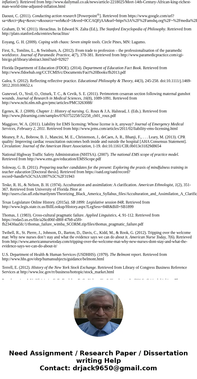 Part I: What does each of these APA entries represent? (e.g., a book, a journal article, a web article, an article with no author, etc.) 1 Book, 2 Journal artic Part I: What does each of these APA entries represent? (e.g., a book, a journal article, a web article, an article with no author, etc.) 1 Book, 2 Journal artic