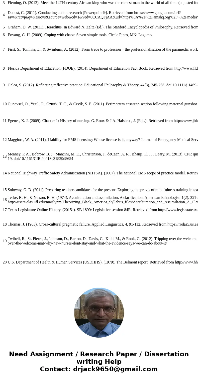 Part I: What does each of these APA entries represent? (e.g., a book, a journal article, a web article, an article with no author, etc.) 1 Book, 2 Journal artic Part I: What does each of these APA entries represent? (e.g., a book, a journal article, a web article, an article with no author, etc.) 1 Book, 2 Journal artic