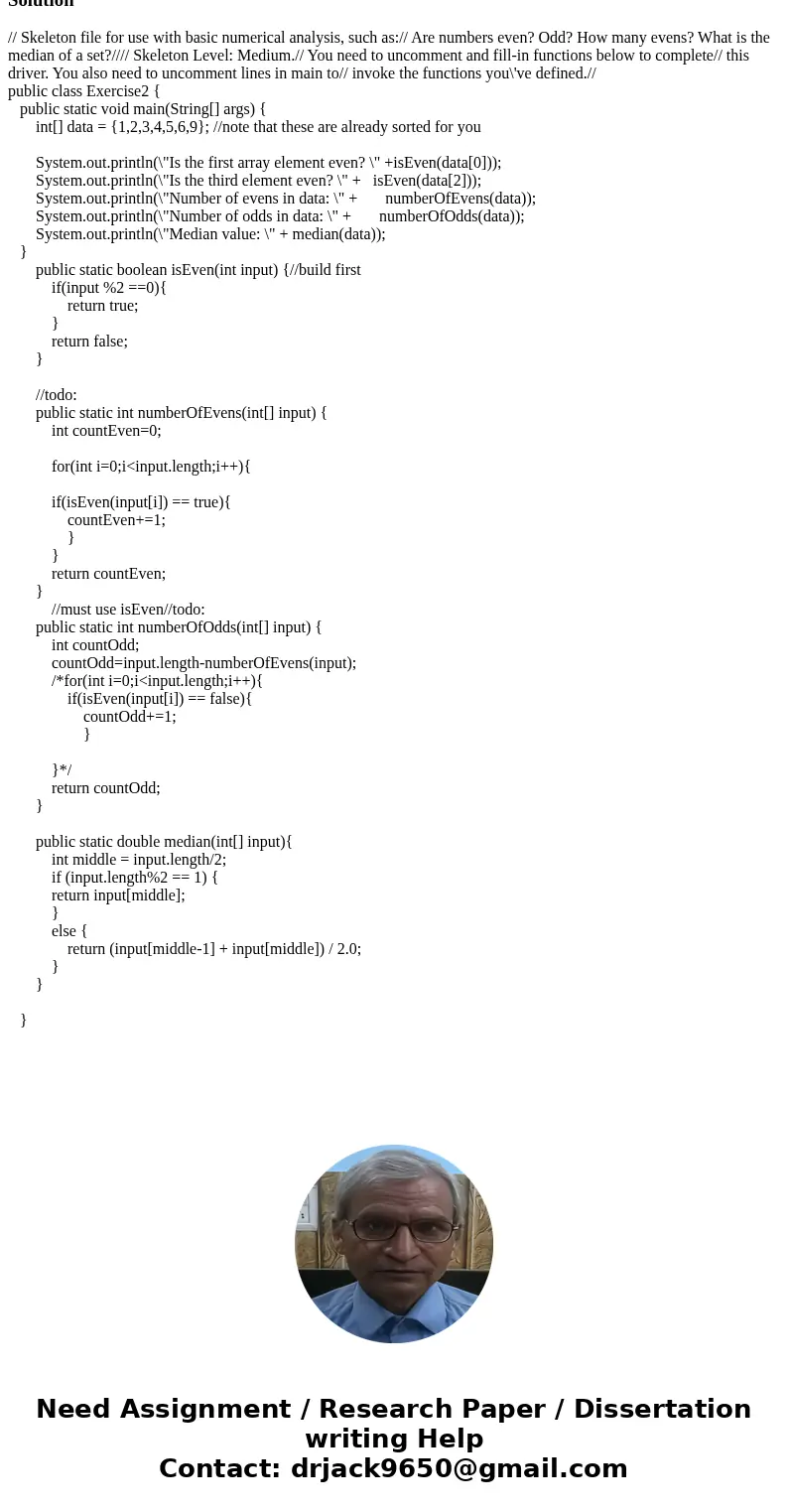 please help finish this lab Building Each Exercise Driver Download the drivers (ExerciseX.java) and start by reading the code. Notice in Exercise1.java’s main h please help finish this lab Building Each Exercise Driver Download the drivers (ExerciseX.java) and start by reading the code. Notice in Exercise1.java’s main h