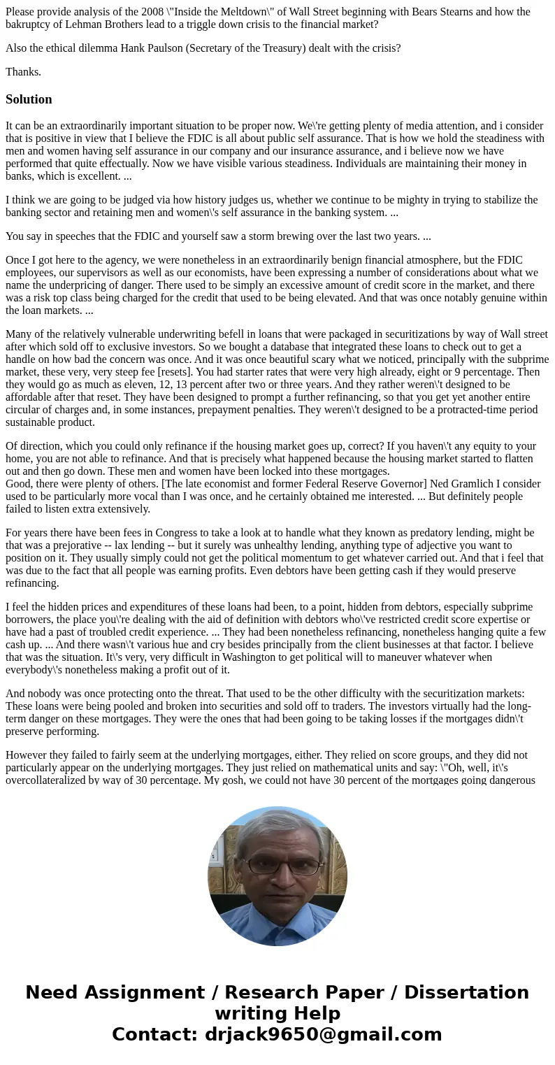 Please provide analysis of the 2008 \ Please provide analysis of the 2008 \