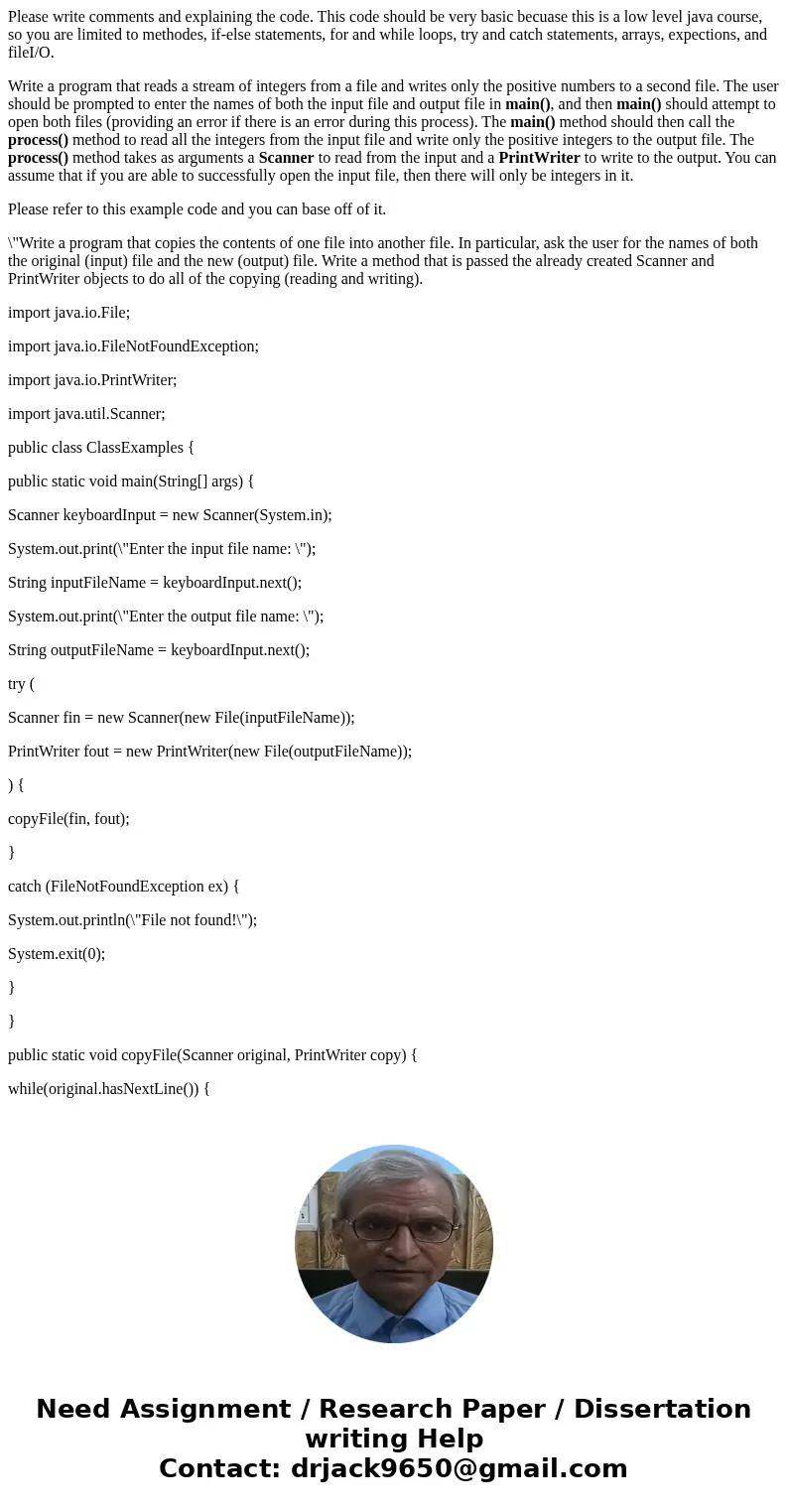 Please write comments and explaining the code. This code should be very basic becuase this is a low level java course, so you are limited to methodes, if-else s Please write comments and explaining the code. This code should be very basic becuase this is a low level java course, so you are limited to methodes, if-else s