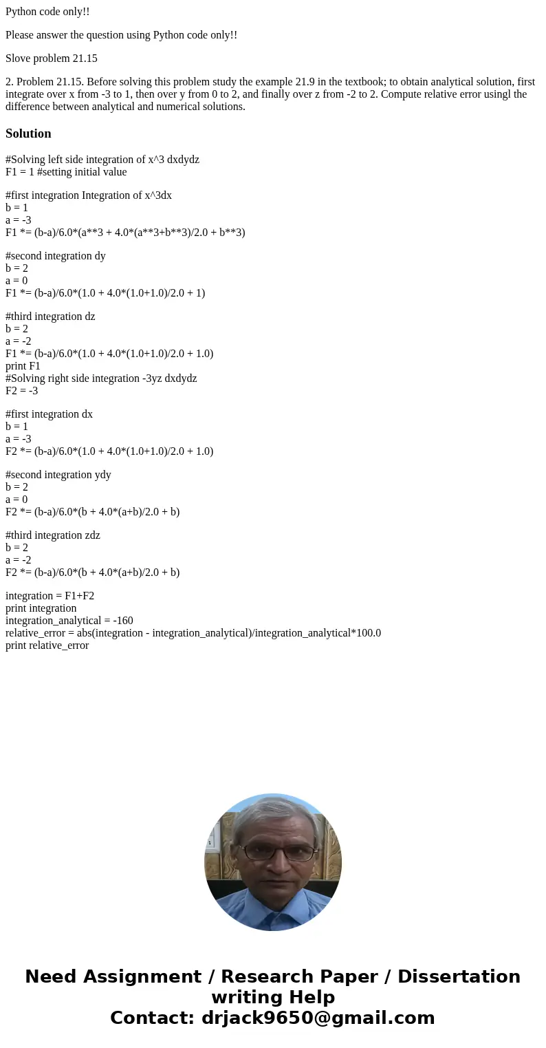 Python code only!! Please answer the question using Python code only!! Slove problem 21.15 2. Problem 21.15. Before solving this problem study the example 21.9  Python code only!! Please answer the question using Python code only!! Slove problem 21.15 2. Problem 21.15. Before solving this problem study the example 21.9