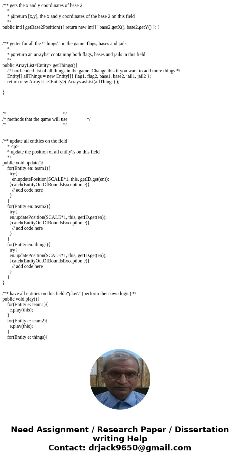 Question(player, field,flag and capturetheflag.java codes are given) Seeker Player The next step is to allow your player to move in a specied direction. Create  Question(player, field,flag and capturetheflag.java codes are given) Seeker Player The next step is to allow your player to move in a specied direction. Create