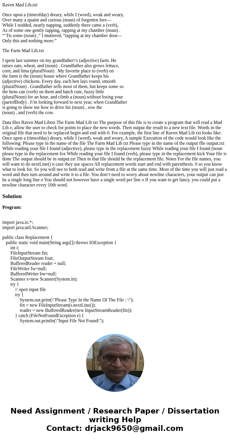 Raven Mad Lib.txt Once upon a (timeofday) dreary, while I (word), weak and weary, Over many a quaint and curious (noun) of forgotten lore— While I nodded, nearl Raven Mad Lib.txt Once upon a (timeofday) dreary, while I (word), weak and weary, Over many a quaint and curious (noun) of forgotten lore— While I nodded, nearl