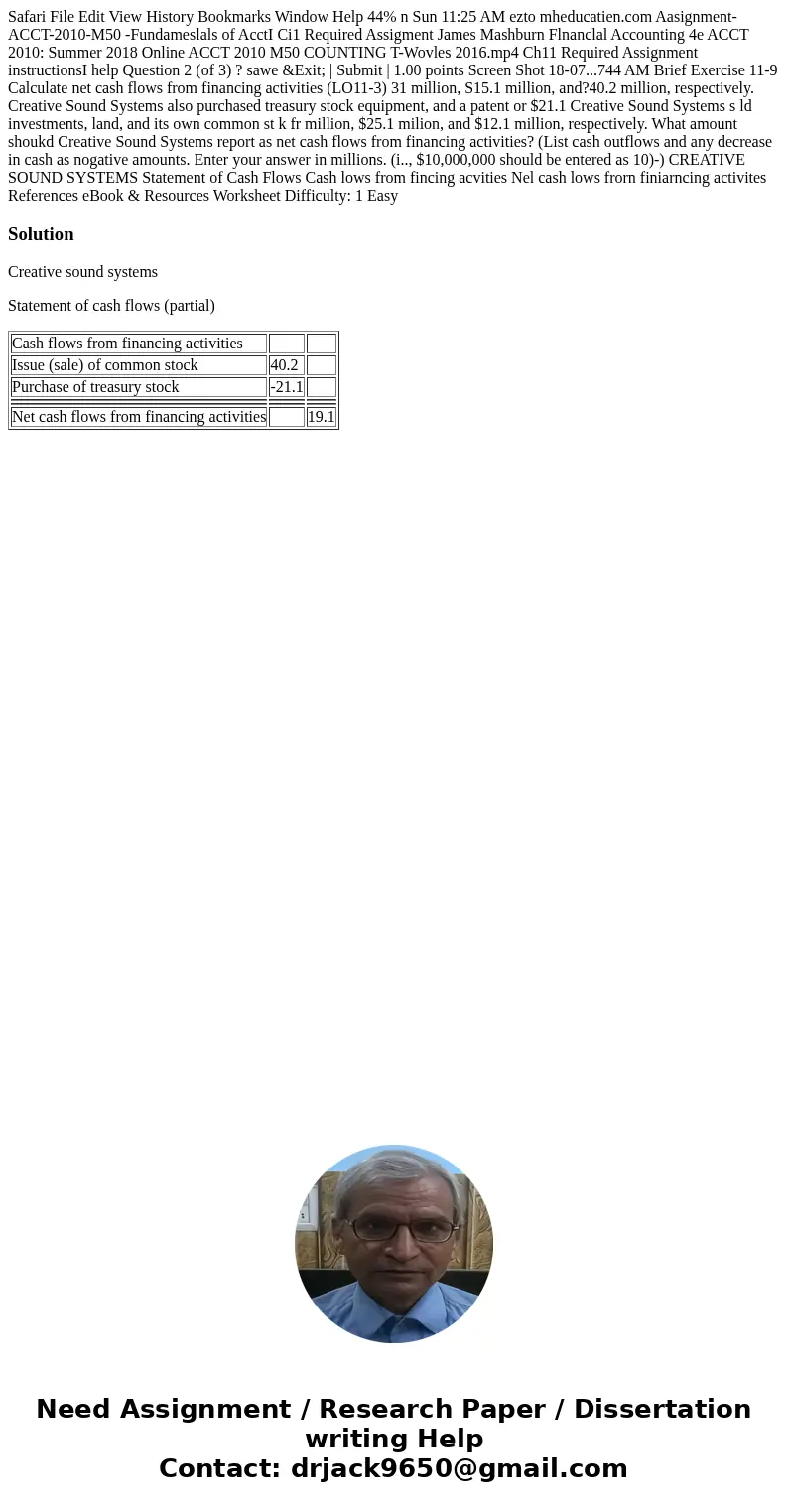 Safari File Edit View History Bookmarks Window Help 44% n Sun 11:25 AM ezto mheducatien.com Aasignment-ACCT-2010-M50 -Fundameslals of AcctI Ci1 Required Assigm  Safari File Edit View History Bookmarks Window Help 44% n Sun 11:25 AM ezto mheducatien.com Aasignment-ACCT-2010-M50 -Fundameslals of AcctI Ci1 Required Assigm