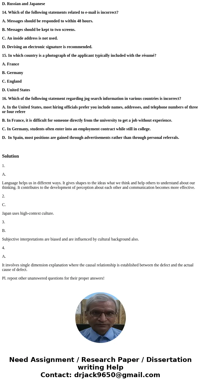 Thank you so much for answering ALL 16 questions!!!! 1. Language is important because it A.helps us shape concepts, controls how we think, and controls how we p Thank you so much for answering ALL 16 questions!!!! 1. Language is important because it A.helps us shape concepts, controls how we think, and controls how we p