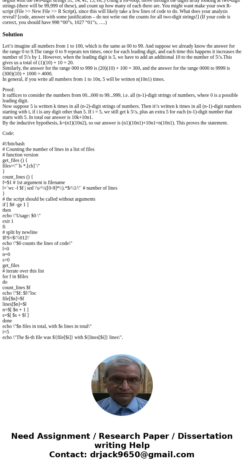 The digits 0 through 9 appear about the same number of times among the first 100,000 digits. You probably expected this. But, do all the two-digit strings (00,  The digits 0 through 9 appear about the same number of times among the first 100,000 digits. You probably expected this. But, do all the two-digit strings (00,