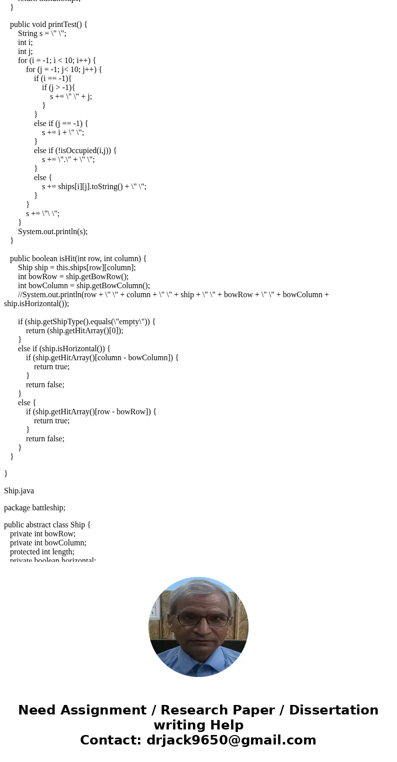 The following code, is a one player battleship game in JAVA. Im trying to Enhance the game to be a two player game (were a player plays aggainst a computer oppo The following code, is a one player battleship game in JAVA. Im trying to Enhance the game to be a two player game (were a player plays aggainst a computer oppo