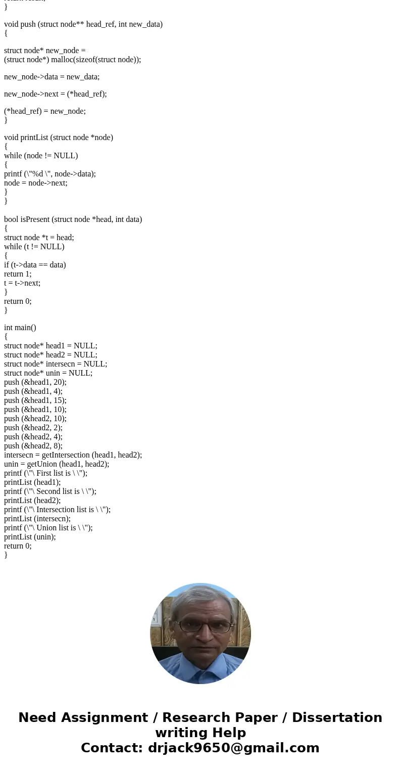 The goal of this assignment is to reinforce implementation of linked lists in C++. Specifically, the assignment is to implement a set using the author\'s implem The goal of this assignment is to reinforce implementation of linked lists in C++. Specifically, the assignment is to implement a set using the author\'s implem