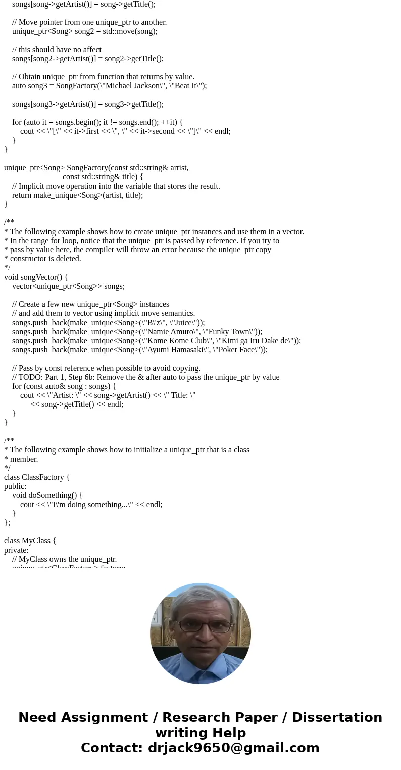 This is C++. I want to know TODO lists comments. #include <cstdlib> #include <iostream> #include <map> #include <memory> #include <st This is C++. I want to know TODO lists comments. #include <cstdlib> #include <iostream> #include <map> #include <memory> #include <st