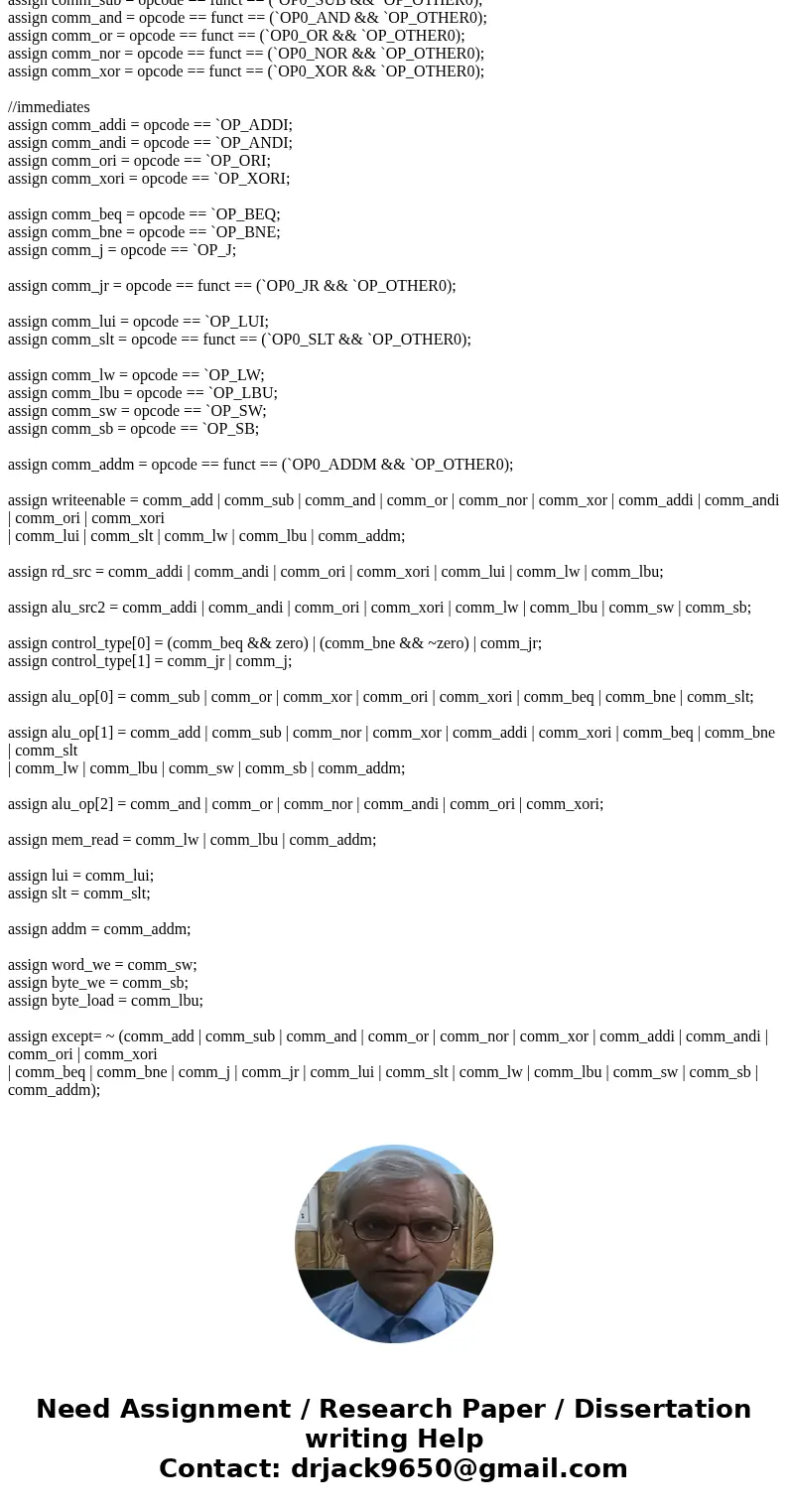 We wish to add support for BNE instruction by adding a control signal \  We wish to add support for BNE instruction by adding a control signal \