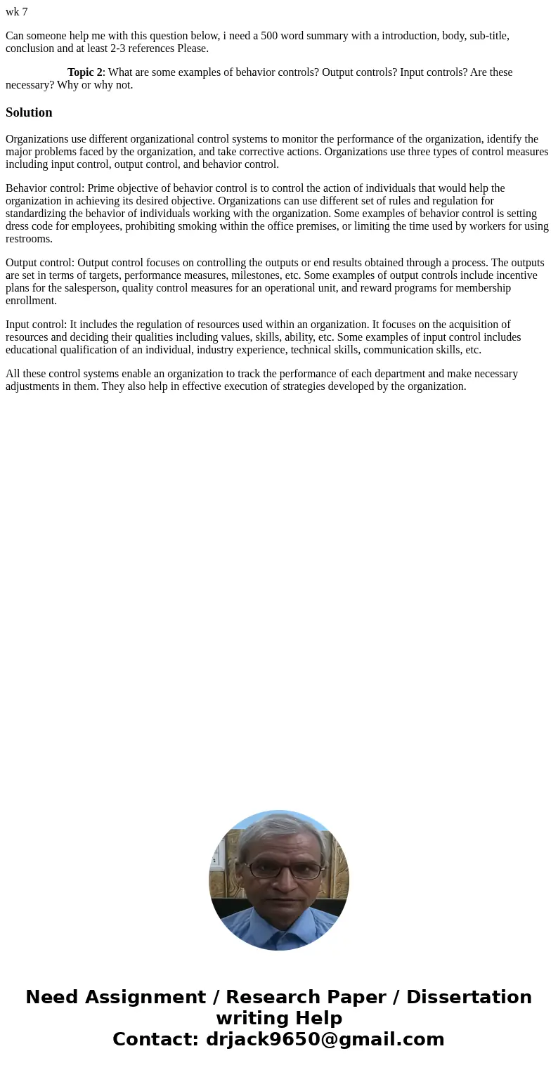 wk 7 Can someone help me with this question below, i need a 500 word summary with a introduction, body, sub-title, conclusion and at least 2-3 references Please wk 7 Can someone help me with this question below, i need a 500 word summary with a introduction, body, sub-title, conclusion and at least 2-3 references Please