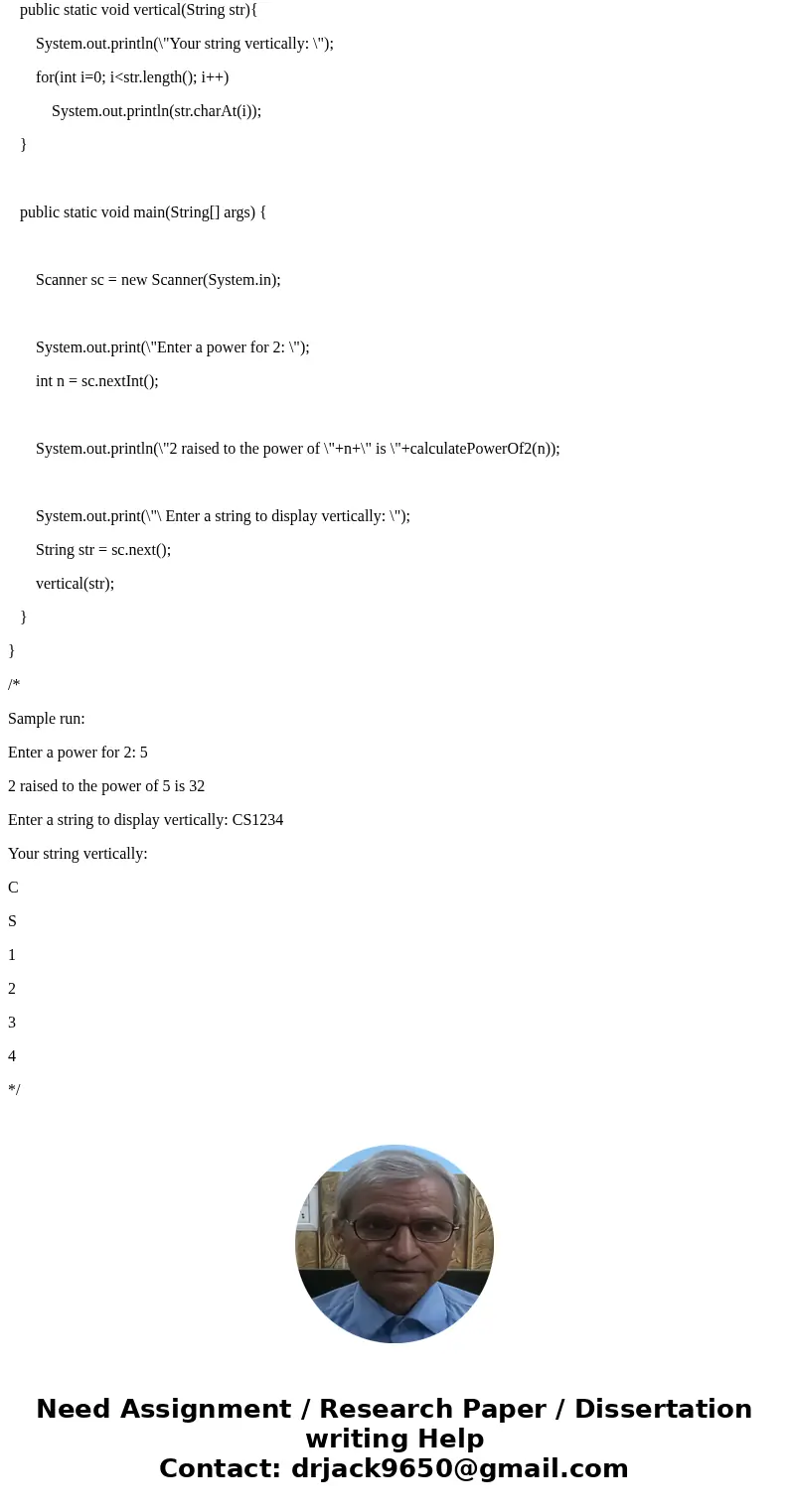  Write a Java application named Lab 06. Java, whose main method invokes the two methods written in class on Wednesday of Week 5 and described below. However, be