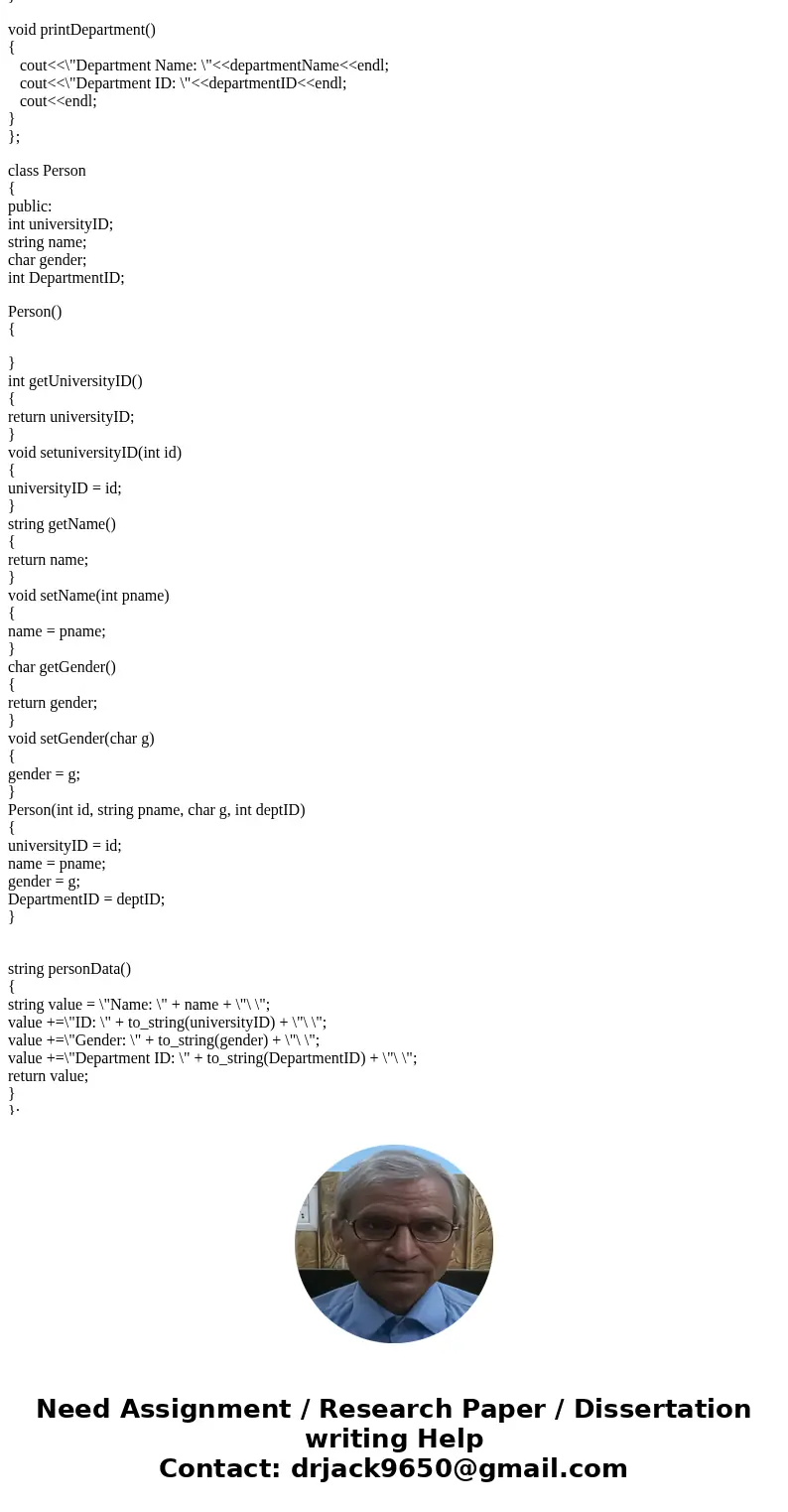 1. MAIN OBJECTIVE The goal of this project is to design and implement a university administration system. The system consists of classes of these types: Person  1. MAIN OBJECTIVE The goal of this project is to design and implement a university administration system. The system consists of classes of these types: Person