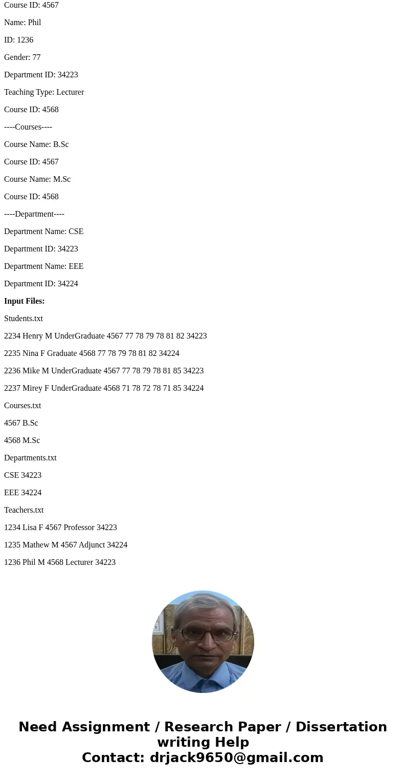 1. MAIN OBJECTIVE The goal of this project is to design and implement a university administration system. The system consists of classes of these types: Person  1. MAIN OBJECTIVE The goal of this project is to design and implement a university administration system. The system consists of classes of these types: Person