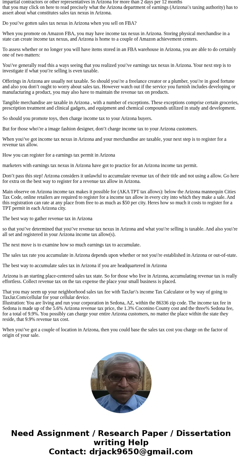 ABC Company is a retail store in the city of Cave Creek, Arizona. The state and county tax rate is 6.3%. The city rate is 3%. Accounting credit rate is 1.59. Gr