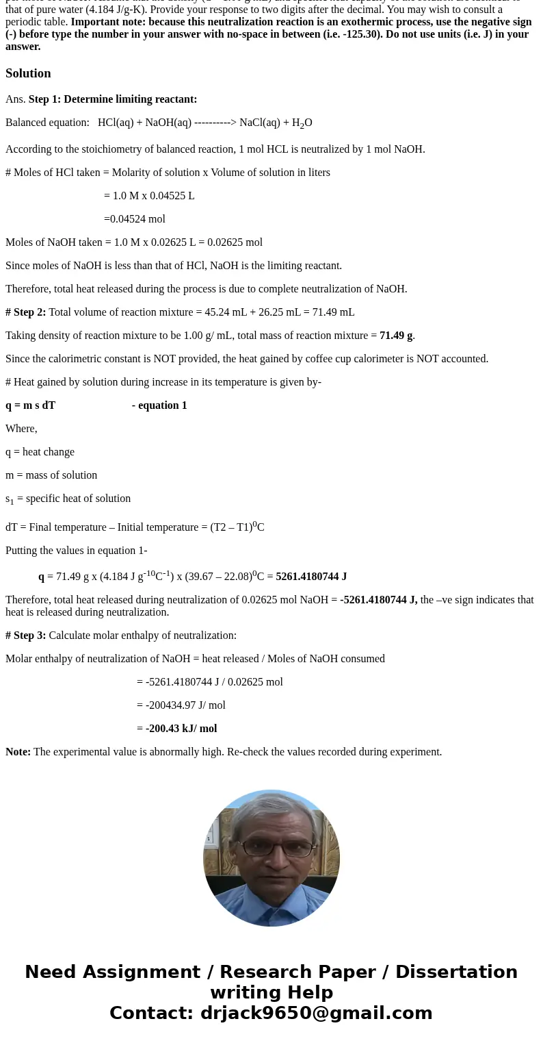 Andrea has been measuring the enthalpy change associated with reaction between HCl and NaOH in a coffee cup calorimeter. Andrea combined 45.24 mL of 1.00 M HCl  Andrea has been measuring the enthalpy change associated with reaction between HCl and NaOH in a coffee cup calorimeter. Andrea combined 45.24 mL of 1.00 M HCl