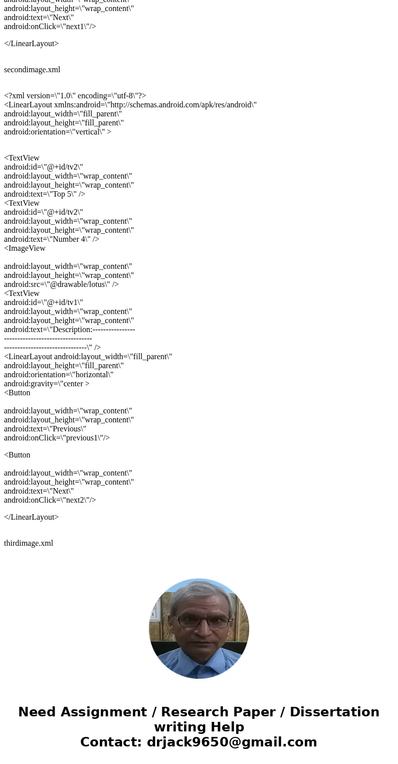Android Studio Top 5 App HELP (This needs to be done in Android Studio only, not Eclipse, etc.) Android Studio Top 5 List Please implement a simple MyTop5List A Android Studio Top 5 App HELP (This needs to be done in Android Studio only, not Eclipse, etc.) Android Studio Top 5 List Please implement a simple MyTop5List A