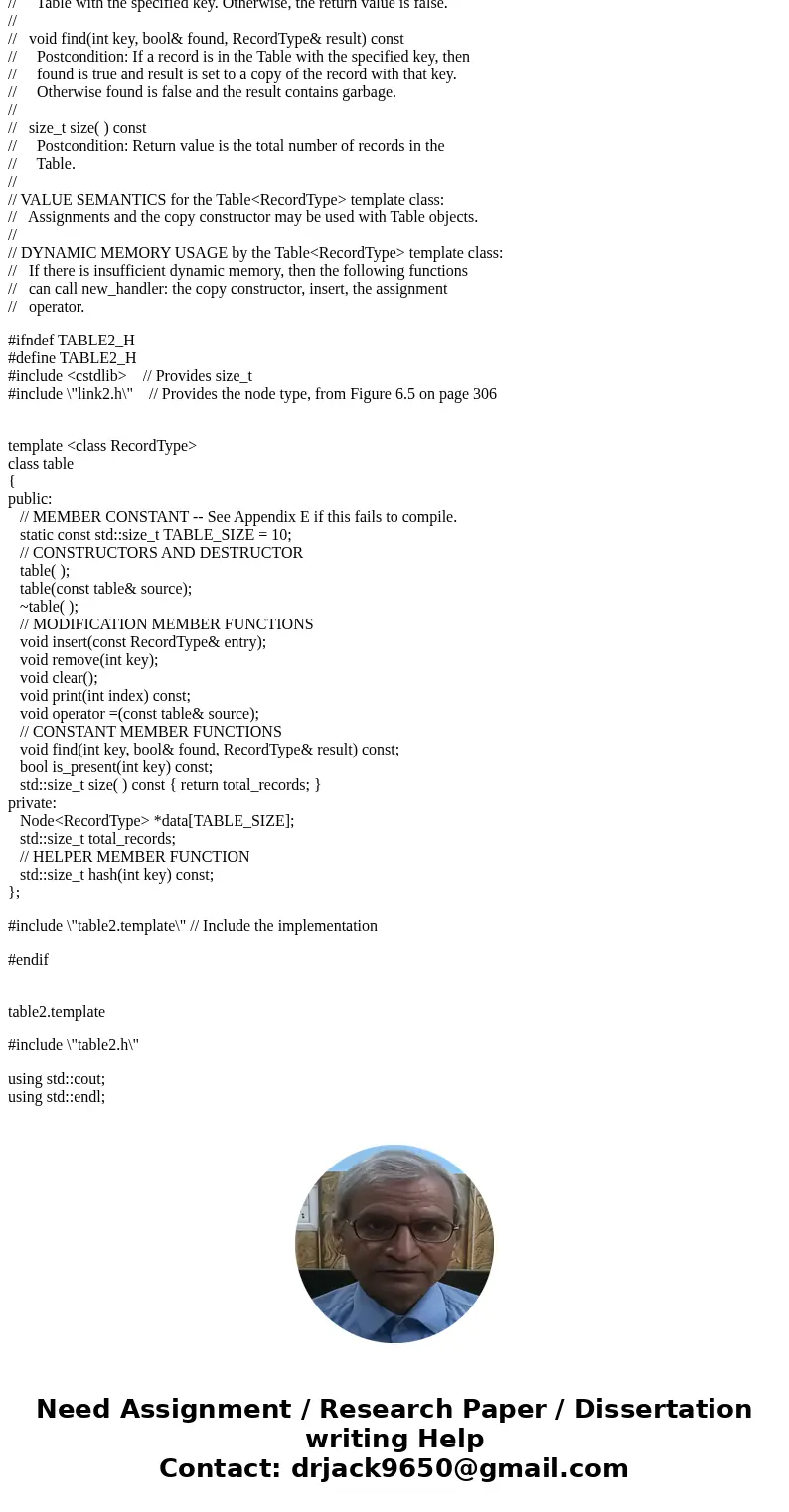 C++ HELP! The main focus of this assignment is chained hash and template functions and class. . The material from Ch1 ~ 12 of the textbook can help you tremendo C++ HELP! The main focus of this assignment is chained hash and template functions and class. . The material from Ch1 ~ 12 of the textbook can help you tremendo