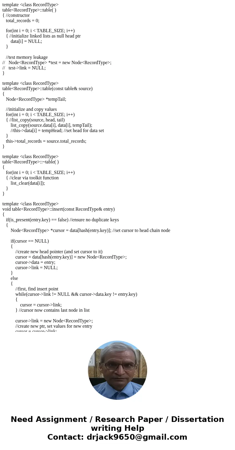 C++ HELP! The main focus of this assignment is chained hash and template functions and class. . The material from Ch1 ~ 12 of the textbook can help you tremendo C++ HELP! The main focus of this assignment is chained hash and template functions and class. . The material from Ch1 ~ 12 of the textbook can help you tremendo