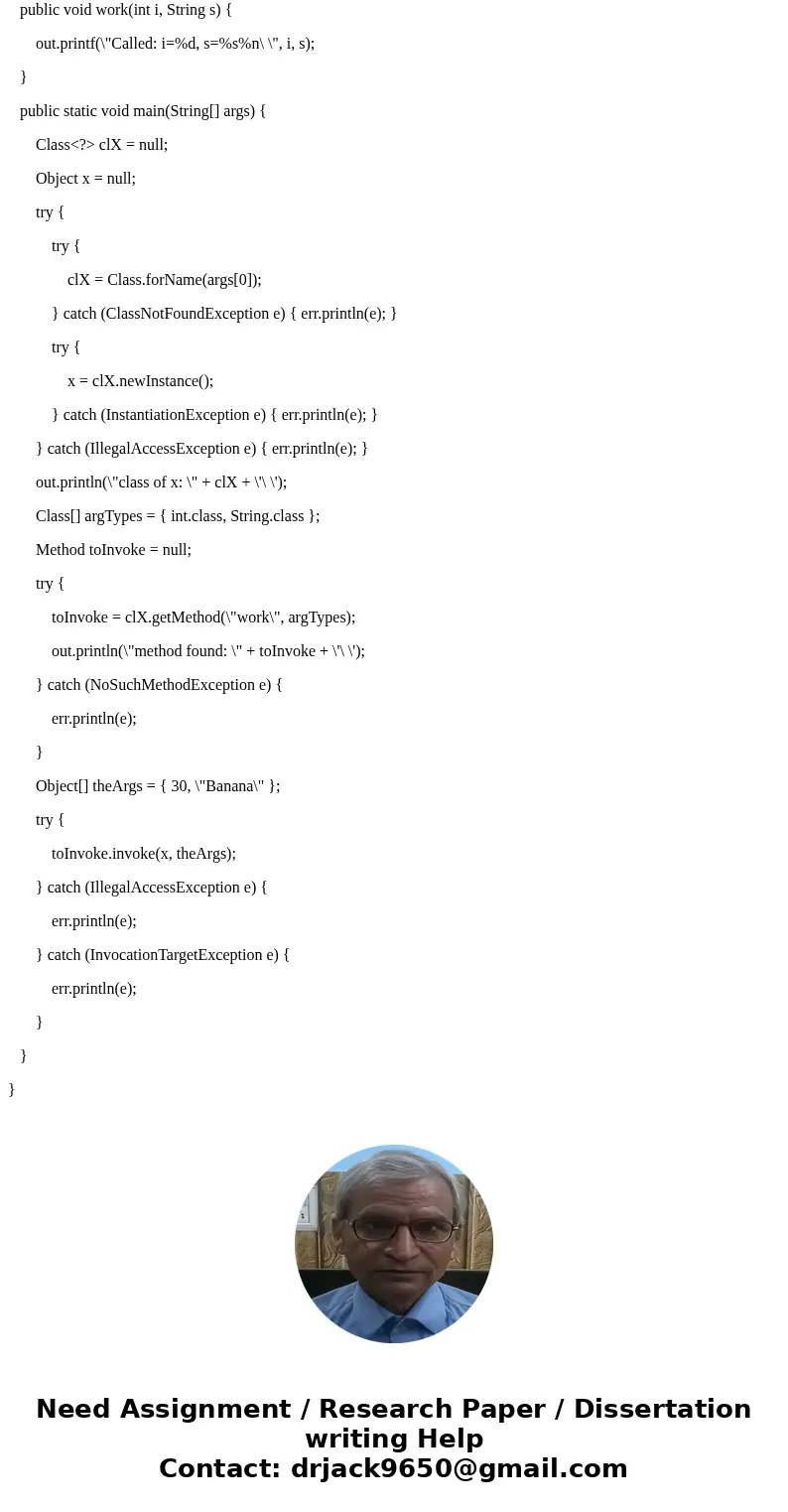 Can anyone help, I am trying run this program and I keep on getting an error saying Note: DynamicMethodInvocation.java uses unchecked or unsafe operations. Note Can anyone help, I am trying run this program and I keep on getting an error saying Note: DynamicMethodInvocation.java uses unchecked or unsafe operations. Note