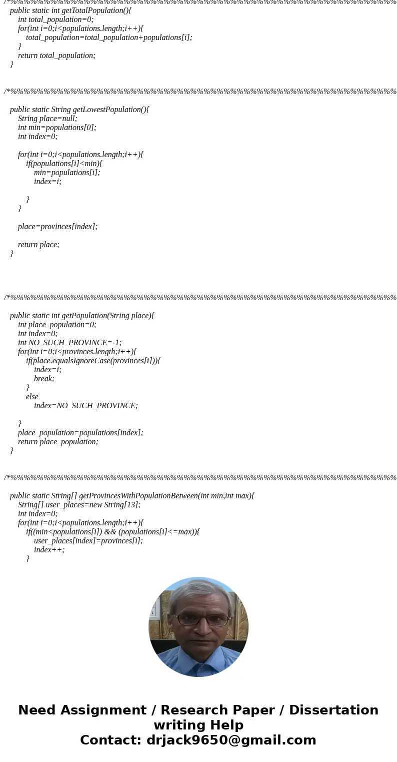Create a class called Canada. It contains an array of 13 Strings: the names of Canada’s ten provinces and three territories. It also contains another array - of Create a class called Canada. It contains an array of 13 Strings: the names of Canada’s ten provinces and three territories. It also contains another array - of