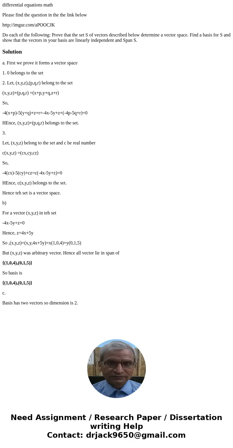 differential equations math Please find the question in the the link below http://imgur.com/aPOOCJK Do each of the following: Prove that the set S of vectors de differential equations math Please find the question in the the link below http://imgur.com/aPOOCJK Do each of the following: Prove that the set S of vectors de