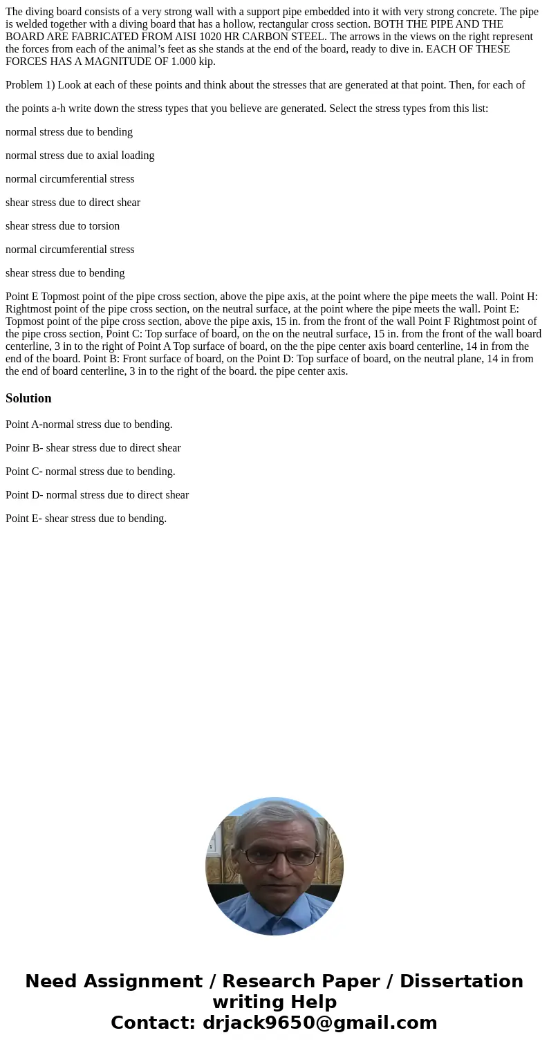 The diving board consists of a very strong wall with a support pipe embedded into it with very strong concrete. The pipe is welded together with a diving board  The diving board consists of a very strong wall with a support pipe embedded into it with very strong concrete. The pipe is welded together with a diving board