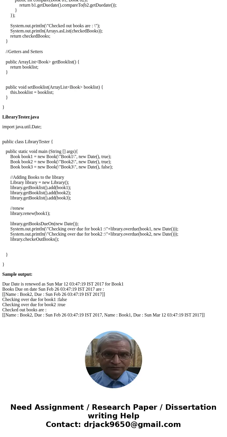 Trying to create a Library using Java 8: How would I code these methods? - a renewal method which allows the card holder to get a new due date for that book. Re Trying to create a Library using Java 8: How would I code these methods? - a renewal method which allows the card holder to get a new due date for that book. Re