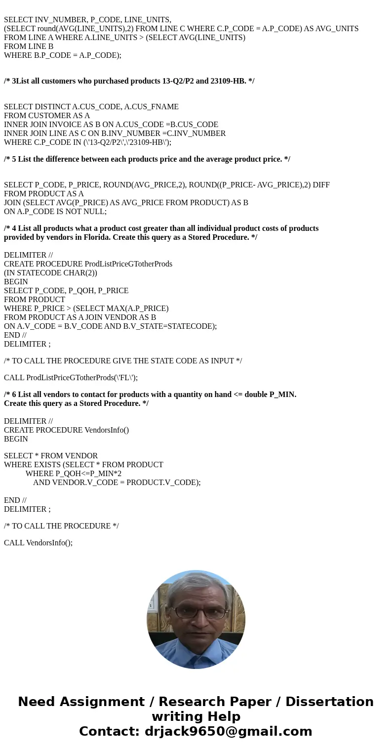 Using the data below, write SQL statements that will accurately return data for the following: List all product sales for which the units sold is greater than t