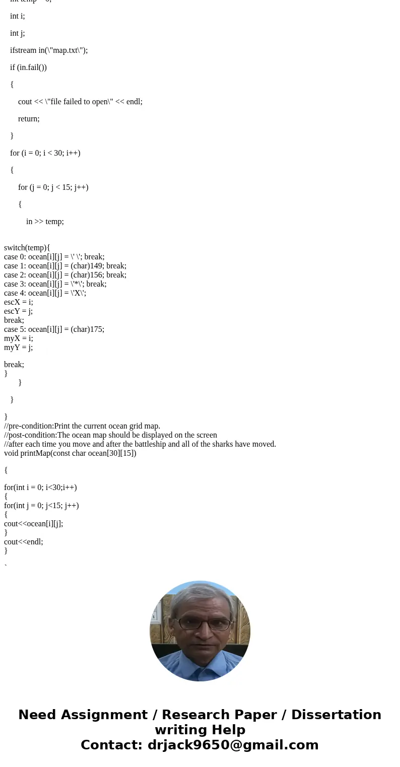 what\'s wrong with my pirateMove function. Please help c++ here\'s the instructions of the code design Overview The area between the harbor and the hole in the  what\'s wrong with my pirateMove function. Please help c++ here\'s the instructions of the code design Overview The area between the harbor and the hole in the