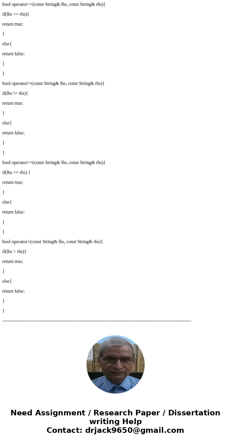 Write test cases in C++ for the following code using #using <cassert> to test every method and function implemented within the String class. These should 