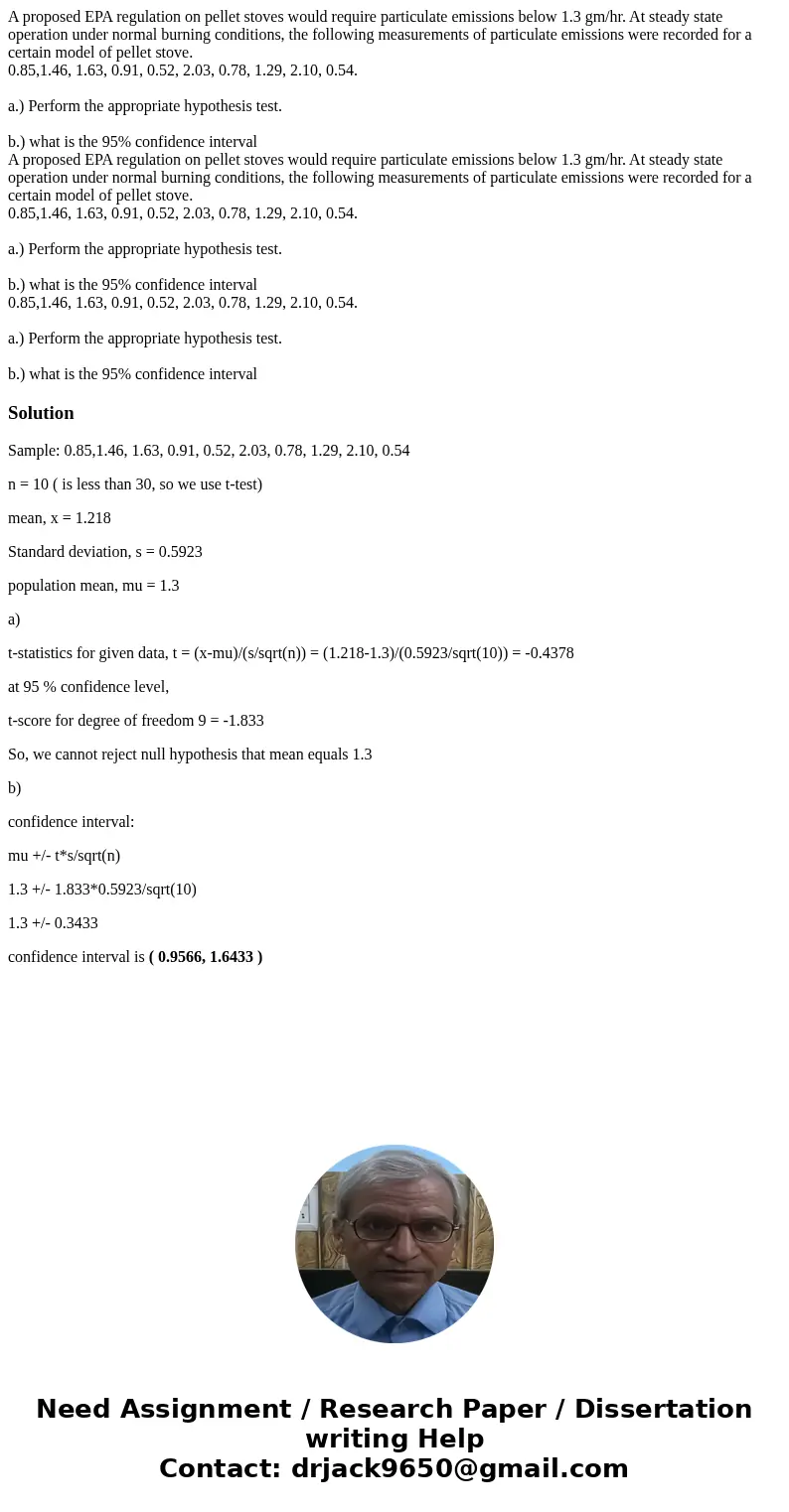 A proposed EPA regulation on pellet stoves would require particulate emissions below 1.3 gm/hr. At steady state operation under normal burning conditions, the f A proposed EPA regulation on pellet stoves would require particulate emissions below 1.3 gm/hr. At steady state operation under normal burning conditions, the f