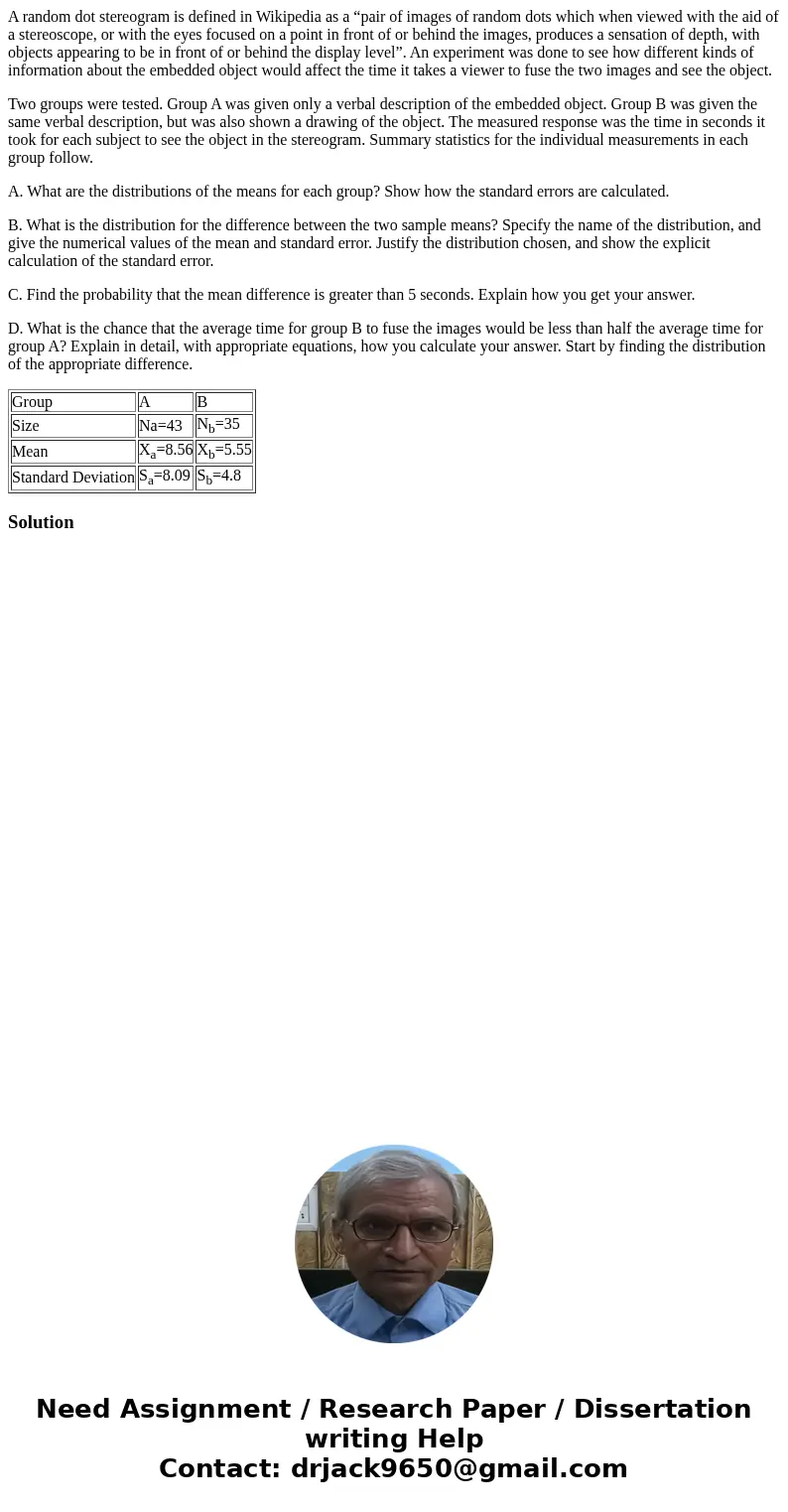 A random dot stereogram is defined in Wikipedia as a “pair of images of random dots which when viewed with the aid of a stereoscope, or with the eyes focused on A random dot stereogram is defined in Wikipedia as a “pair of images of random dots which when viewed with the aid of a stereoscope, or with the eyes focused on