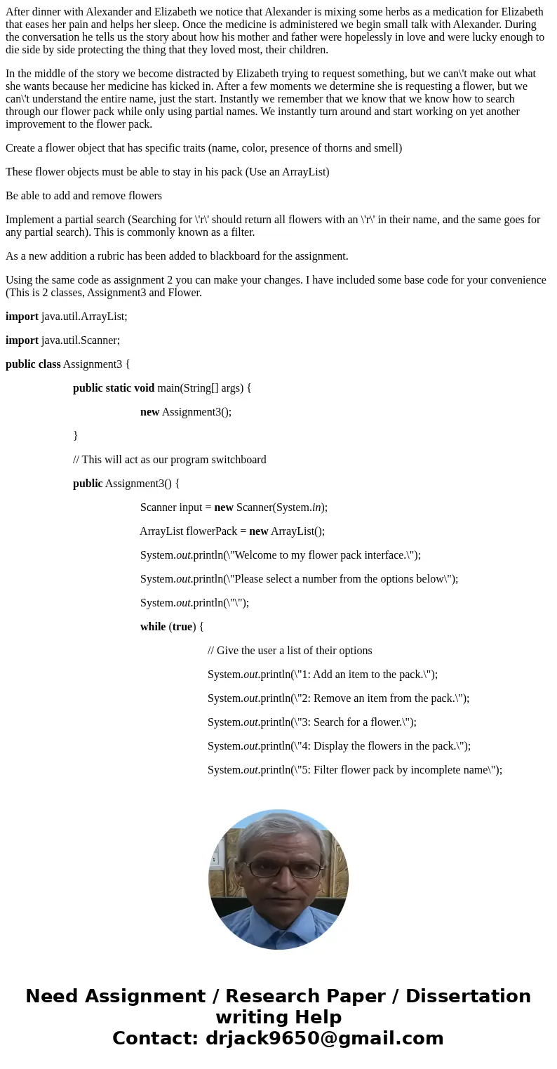 After dinner with Alexander and Elizabeth we notice that Alexander is mixing some herbs as a medication for Elizabeth that eases her pain and helps her sleep. O After dinner with Alexander and Elizabeth we notice that Alexander is mixing some herbs as a medication for Elizabeth that eases her pain and helps her sleep. O