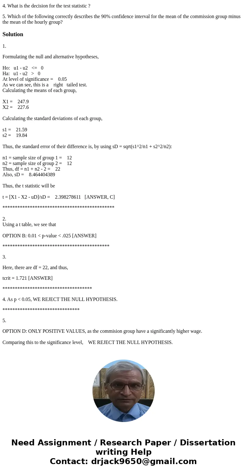 An industrial psychologist wishes to study the effect of motivation on sales in a particular firm. 24 new salespersons are randomly divided into two groups of 1 An industrial psychologist wishes to study the effect of motivation on sales in a particular firm. 24 new salespersons are randomly divided into two groups of 1